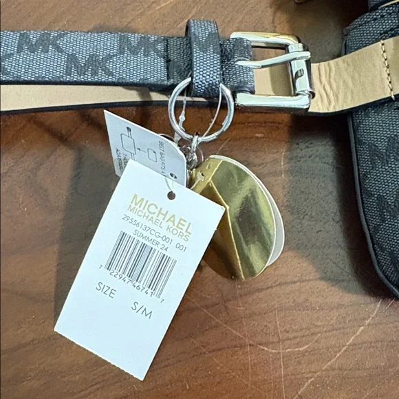 MICHAEL Michael Kors Black and Gray Logo Belt Bag - New in Box - Picture 6 of 6